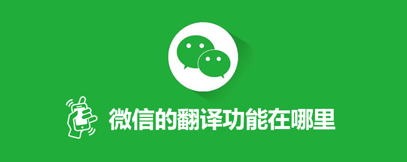 微信的翻译功能在哪里