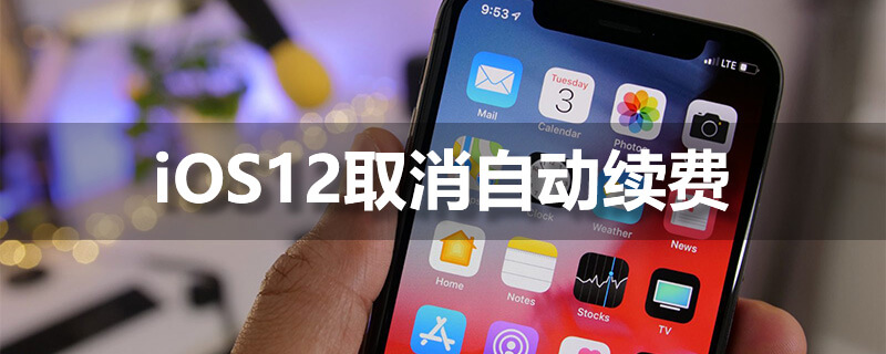 ios12取消自动续费