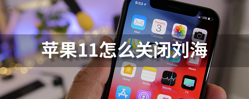 苹果11怎么关闭刘海