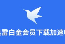 迅雷白金会员下载加速吗-系统迷