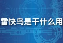 迅雷快鸟是干什么用的-系统迷