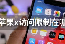 苹果x访问限制在哪-系统迷
