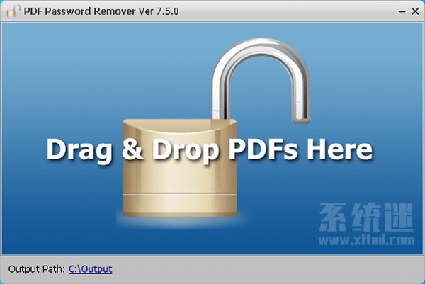 PDF Password Remover下载 v7.5 pdf密码强制解除_52pojiewu 密码 解密 解除 电脑软件 加密文件 第1张