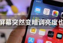苹果屏幕突然变暗调亮度也没用-系统迷
