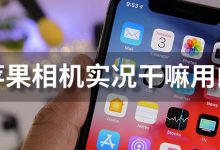 苹果相机实况干嘛用的-系统迷